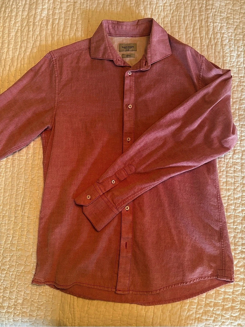 Bruun & Stengade BS Pilgaard Slim Fit Shirt - Red Medium